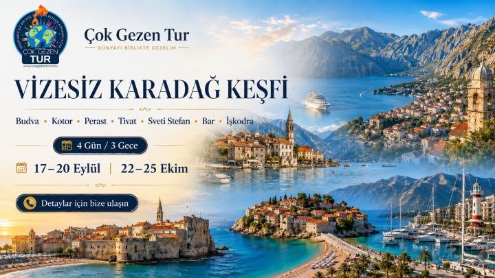 VİZESİZ KARADAĞ KEŞFİ | BUDVA’DAN KOTOR’A, İŞKODRA’DAN ADRİYATİK KIYILARINA 3 GECE 4 GÜN