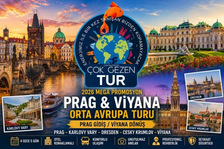 PRAG (3) & VİYANA (1)  4 GECE 5 GÜN PRAG GİDİŞ / VİYANA DÖNÜŞ