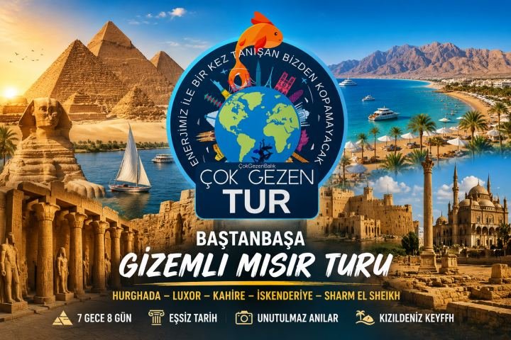 MEGA PROMOSYON BAŞTANBAŞA GİZEMLİ MISIR TURU HURGADA (3) Luxor & KAHİRE (3) İskenderiye & SHARM EL SHEİKH (1)  7 GECE 8 GÜN HURGADA GİDİŞ / SHARM EL SHEİKH DÖNÜŞ