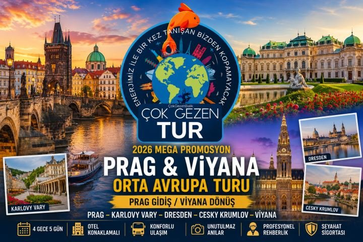 PRAG (3) & VİYANA (1)  4 GECE 5 GÜN PRAG GİDİŞ / VİYANA DÖNÜŞ