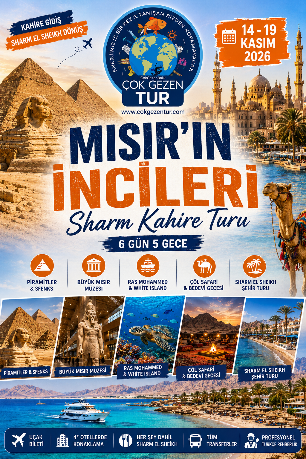 MISIR’IN İNCİLERİ: KAHİRE & SHARM EL SHEIKH TURU